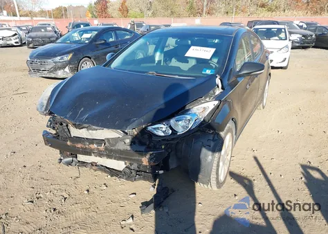 2012 Hyundai Elantra Gls (Ulsan Plant)/Limited (Ulsan Plant) из США, поврежденный, VIN KMHDH4AE1C4370300